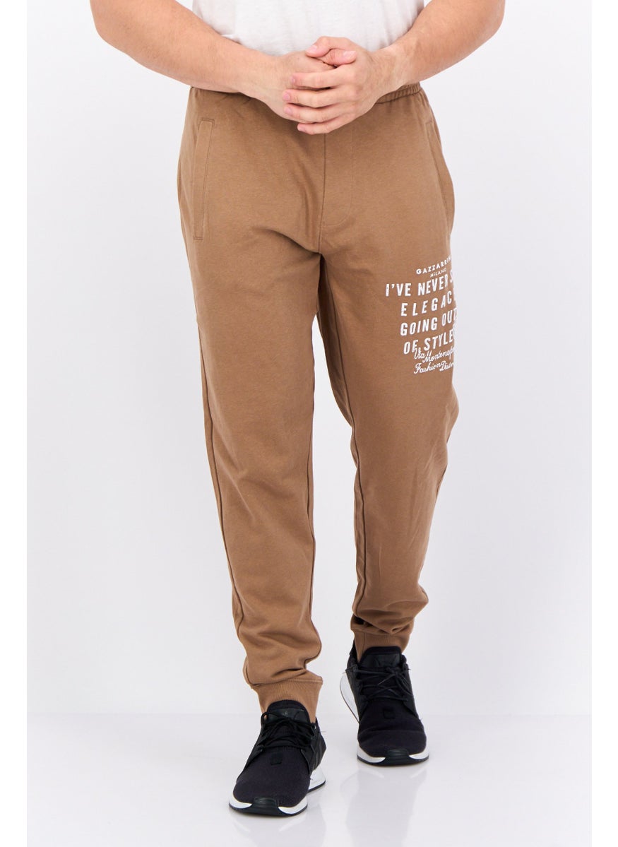 Men Printed Drawstring Basic Jogger Pants, Brown - pzsku/Z187A8D8A8AB9CD17164EZ/45/_/1737642533/03690224-9edb-4582-92cb-1f92d4ea1500