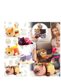 Y&D MeeMeows Cat Plush Toy Aphmau Meemeows Plush Dolls Cat Food Plushies Cat Mee Meow, Cute Anime Cartoon Cat Stuffed Animal Figure Toy Plush for Kids and Fans  - Image 5