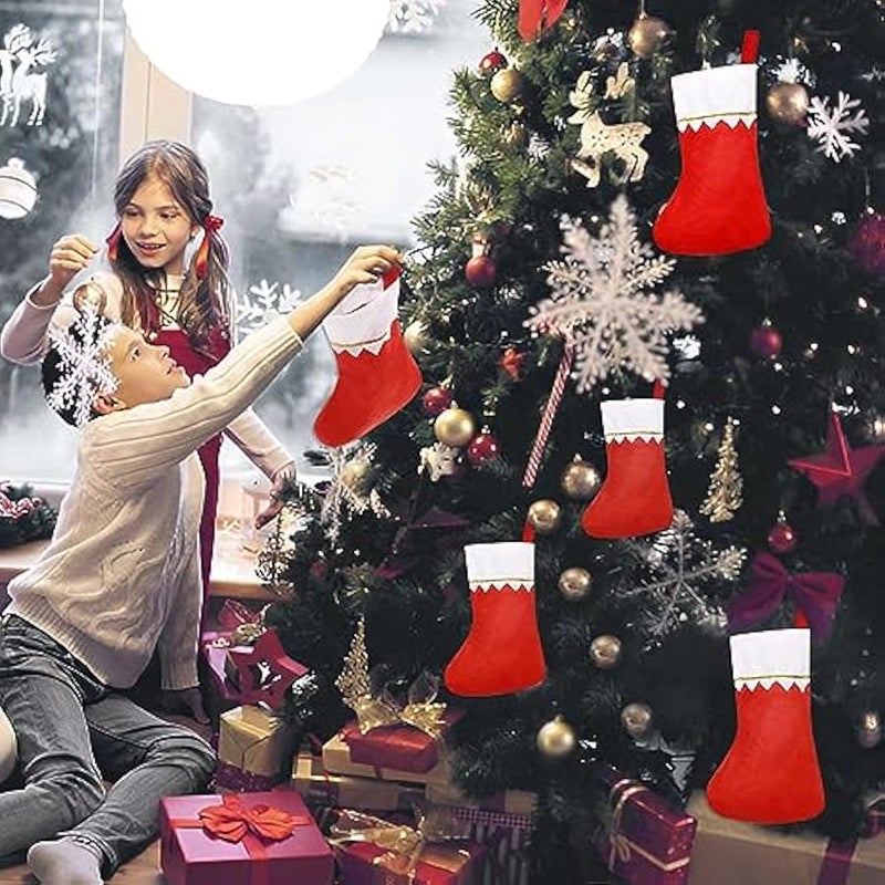 إسكدنيا 12 × جوارب كريسماس من سينغيا، جوارب كريسماس كبيرة، جوارب الكريسماس لملء الهدايا وها - Image 5