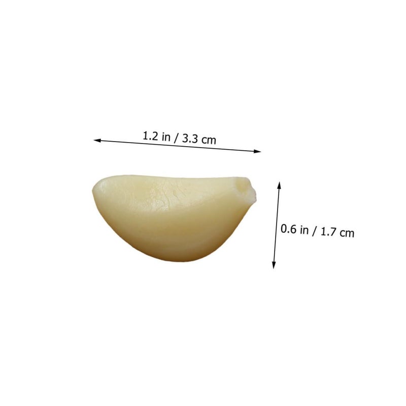 10 Pcs Lifelike Garlic Clove Models Artificial Polyresin Imitation Vegetable Props for Party Decor - Image 3