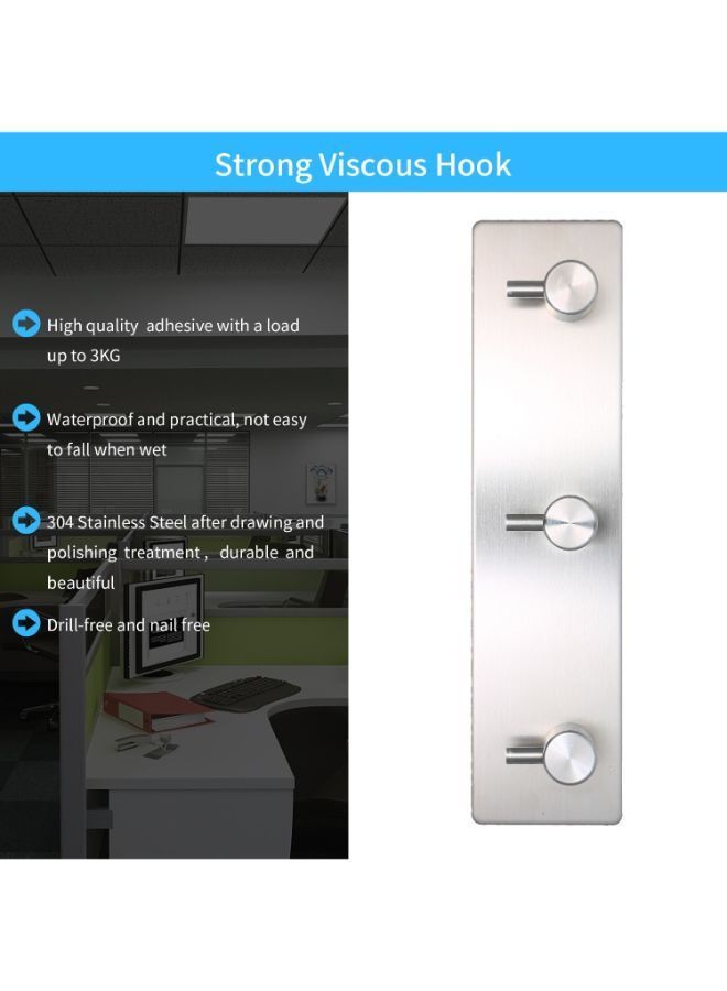 Y&D Robe Towel Wall Hanger Coat Hook Silver 19centimeter  - Image 5