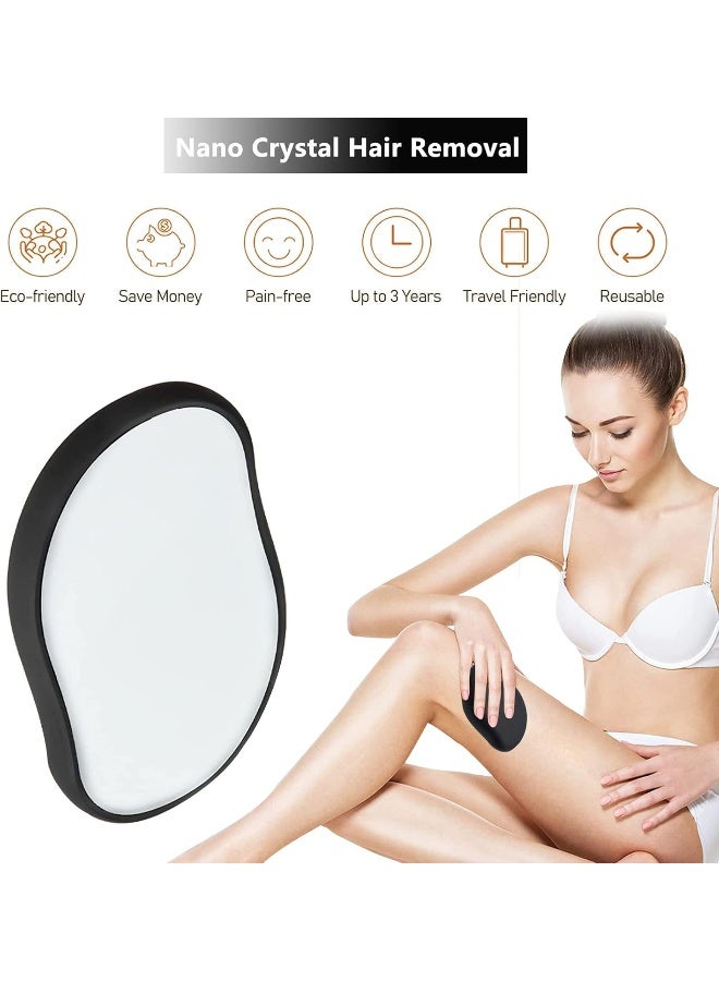 Crystal Hair Eraser for Women Legs Epilators Painless Exfoliating Magic Crystal Hair Remover for Body Armpits Bikini Lines Legs - Image 2