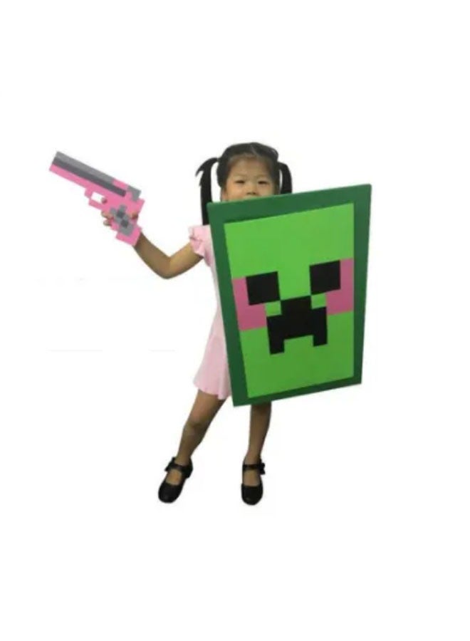 Minecraft Large Real Props Toy Pixel Game Shield Plastic Toy Cosplay Party Props are suitable as a birthday holiday party gift for kids - Image 3