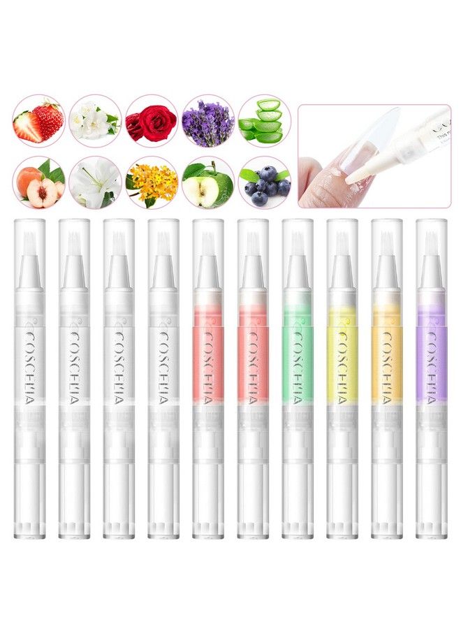 COSCELIA 10Pcs Cuticle Oil Pen Bulk For Nails Polish Repair Pen Nail Nourishment Polish With Vitamins To Nourish And Moisturize Skin For Cuticle Nail Care - Image 2