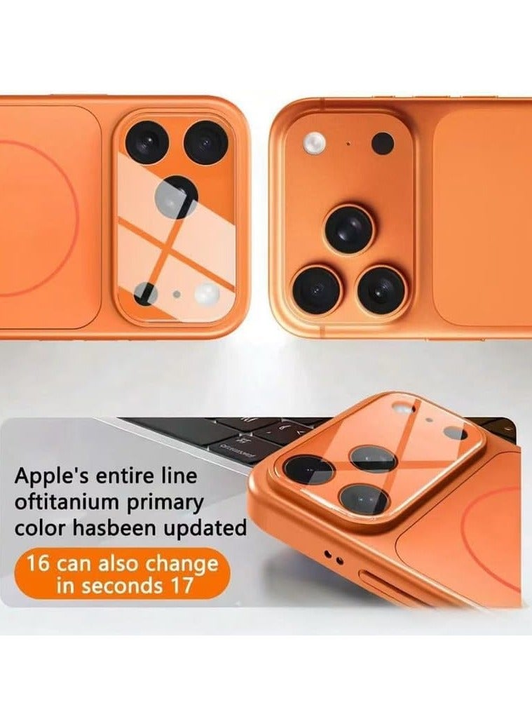 protective case cover to convert for Apple iPhone 16 Pro Max to Apple iPhone 17 Pro Max - Orange - Image 4