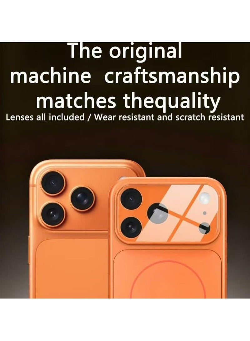 protective case cover to convert for Apple iPhone 16 Pro Max to Apple iPhone 17 Pro Max - Orange - Image 5