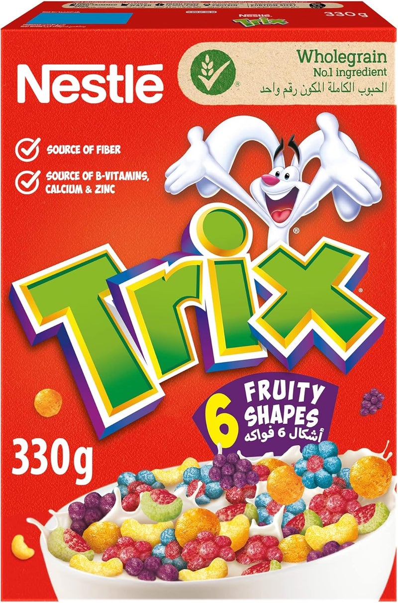 Nestlé حبوب الإفطار على شكل فواكه من نستله تريكس، 330 جرام - Image 1