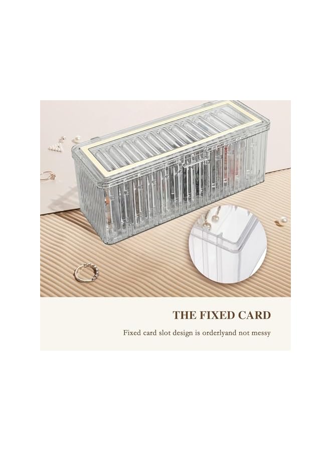 The Bros Acrylic Jewelry Organizer, Clear Jewelry Organizer with 50 Portable Anti Tarnish Jewelry Bag, Dustproof Transparent Jewelry Organizer Holder for Earrings Rings Necklaces - Image 4