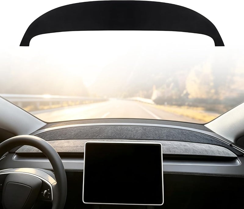 CHIYLE Dashboard Cover Mat Compatible with 2024-2026 Tesla Model 3 Highland,Anti-Glare No Glare Dashboard Pad Dash Mat Sunshade,Model 3 Accessories 2024 2025 2026 - Image 1