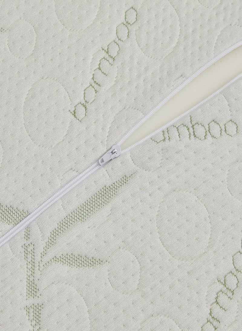 Blueberry وسادة الذاكرة الميموري فوم بتصميم البامبو | توفر الدعم والمحاذاة لرأسك ورقبتك | غطاء قابل للإزالة ومضاد للحساسية - 60x40x10/12 سم - Image 3