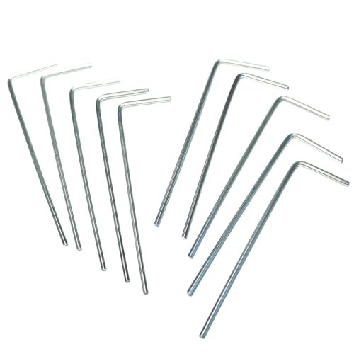 ZDingTech 10pcs 1.27mm Allen Wrench sets,1.27mm Hex Key allen Door Key L Shaped hex wrench set with Long Arm - Image 1