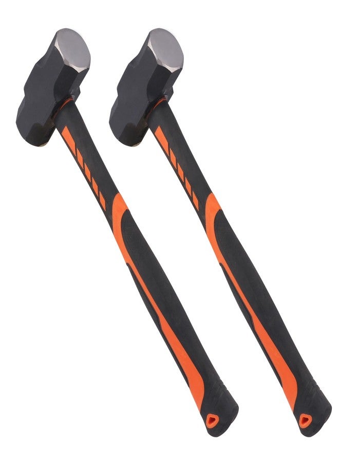 GENHAKON 2 Packs 3lb Sledgehammer with 13 Inch long Fiberglass Handle, Drilling/Crack Hammer, No-Slip Rubber Grip, and Forged Steel Construction,(3-Pound Sledge), by GENHAKON - Image 4