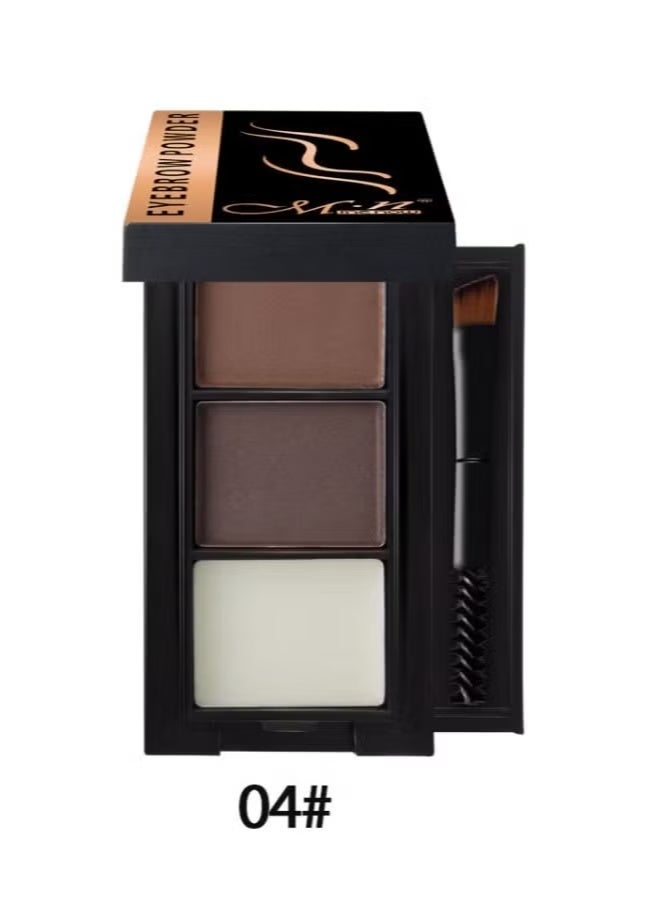 ام ان مكياج الحواجب, بودرة حواجب تدوم طويلًا مع مرآة وفرشاة. - Image 1