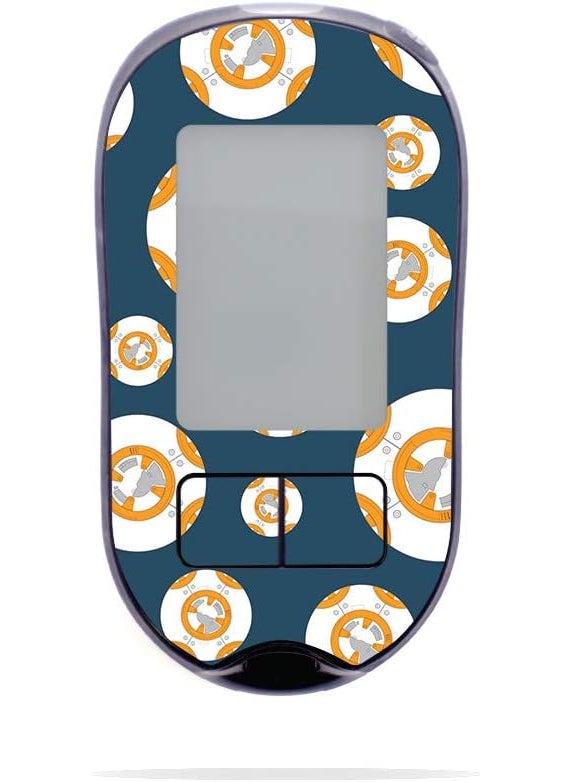 MIGHTY SKINS MightySkins Skin Compatible with Accu-Chek Aviva Plus - Mini Galaxy Bots | Protective, Durable, and Unique Vinyl Decal wrap Cover | Easy to Apply, Remove, and Change Styles | Made in The USA 