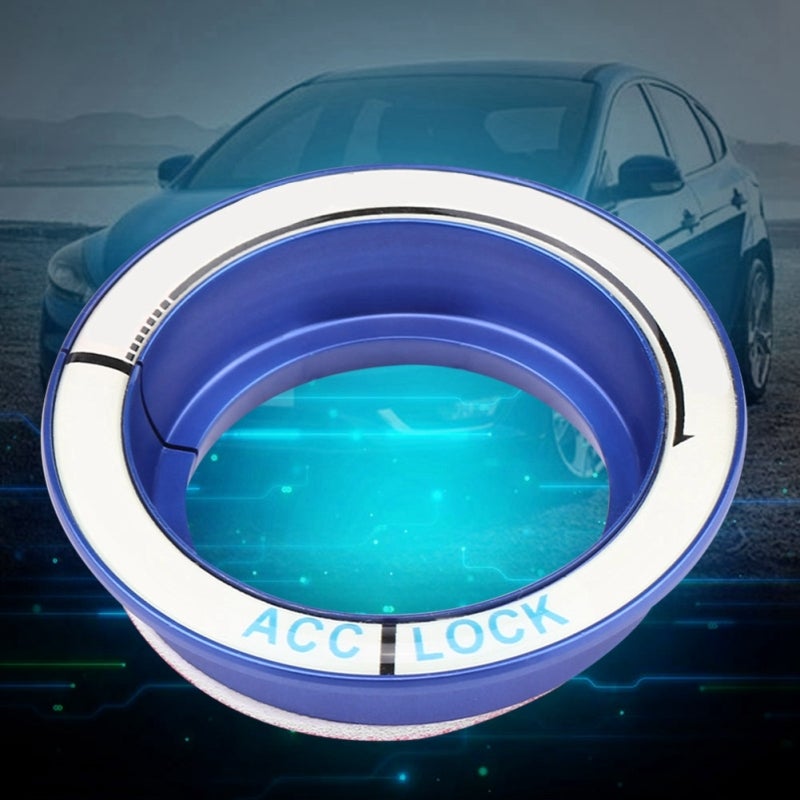 Car Ignition Ring Blue Aluminum Alloy Trim - Fluorescent Night Luminous Switch Cover for Ford Focus 2005-2018 Interior Decoration - Image 5
