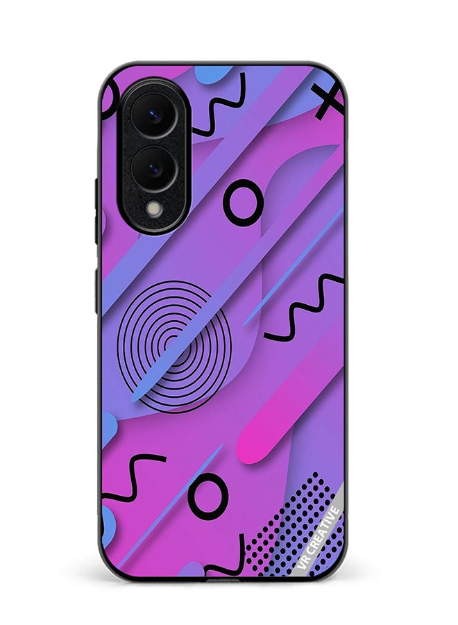 VR CREATIVE Protective Case Cover For Samsung Galaxy S25 Edge Layers With Xo Design Multicolour