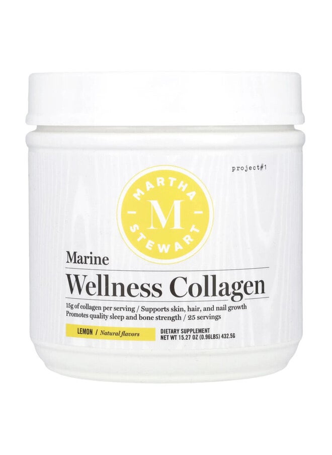 Marine Wellness Collagen, Lemon, 15.27 oz (432.5 g)