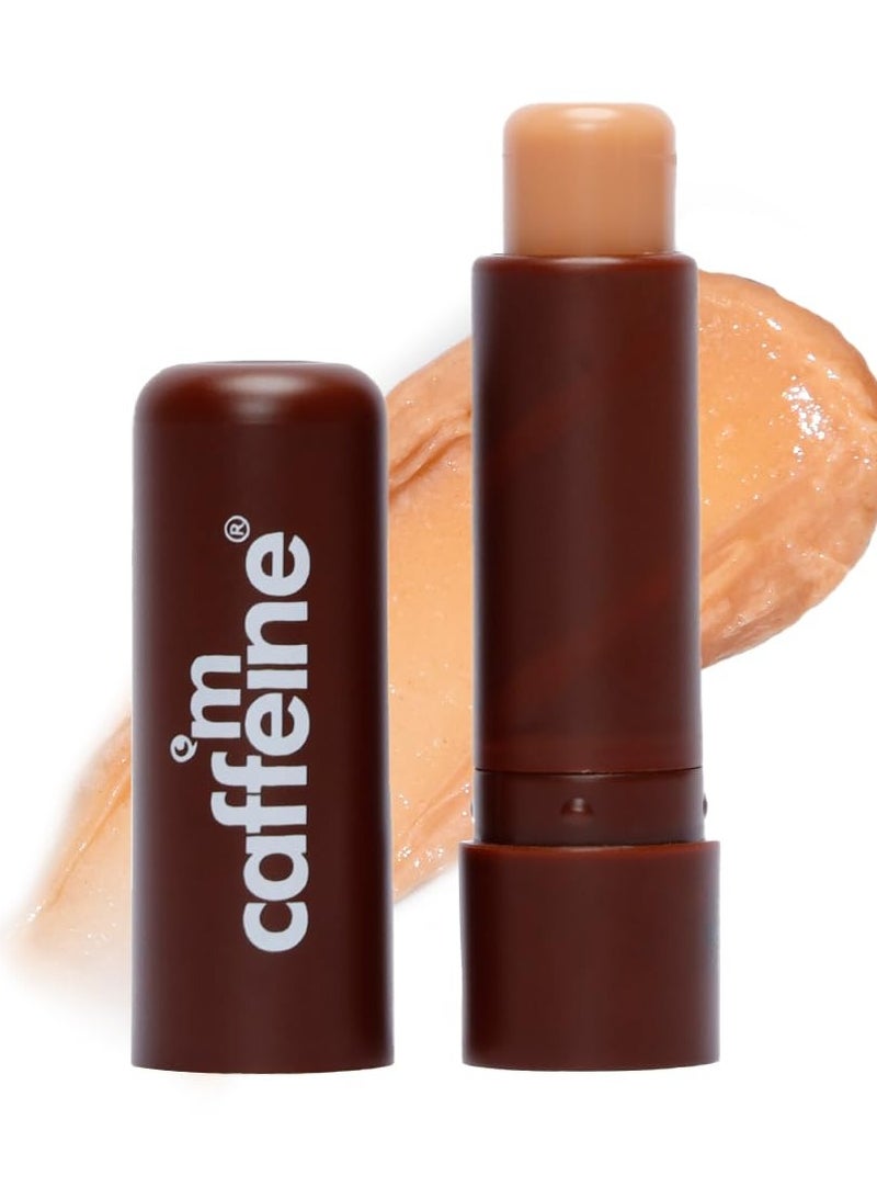 إم كافيين مرطب شفاه ماكافيين بالشوكولاتة بعامل حماية من الشمس ٢٠+ للشفاه الجافة والمتشققة | ترطيب يدوم ٢٤ ساعة مع حماية من الشمس | زبدة الكاكاو والكافيين للنساء والرجال، عبوة واحدة، بيج - Image 1