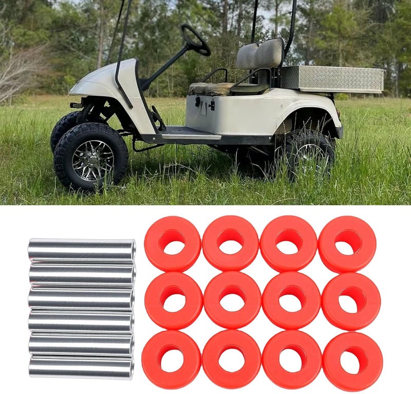 Haofy Cart Rear Leaf Spring Bushing Kit for EZGO TXT Medalist DS Metal Sleeve Set 70289 G02 Replacement for Cart Maintenance Off Road Utility Vehicle Use - Image 2