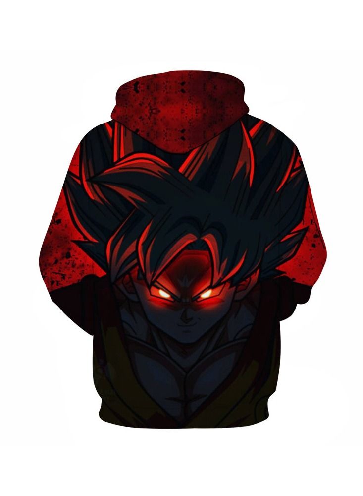 SYOSI 3D Casual Pullover Hoodie Hooded Sweatshirts Unisex 3D Casual Pullover Hoodie Hooded Sweatshirts for Goku Super Saiyan Hoodie Sweatshirt - Image 2