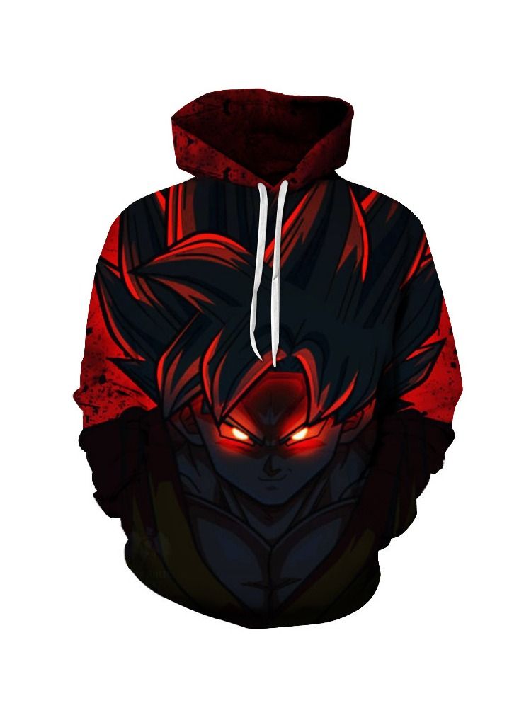 SYOSI 3D Casual Pullover Hoodie Hooded Sweatshirts Unisex 3D Casual Pullover Hoodie Hooded Sweatshirts for Goku Super Saiyan Hoodie Sweatshirt - Image 1