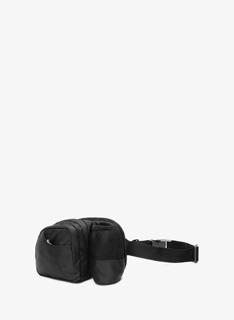 bewakoof  Unisex Black Outdoor Adventure Multi-Utility Waist Pouch  | Best Price UAE