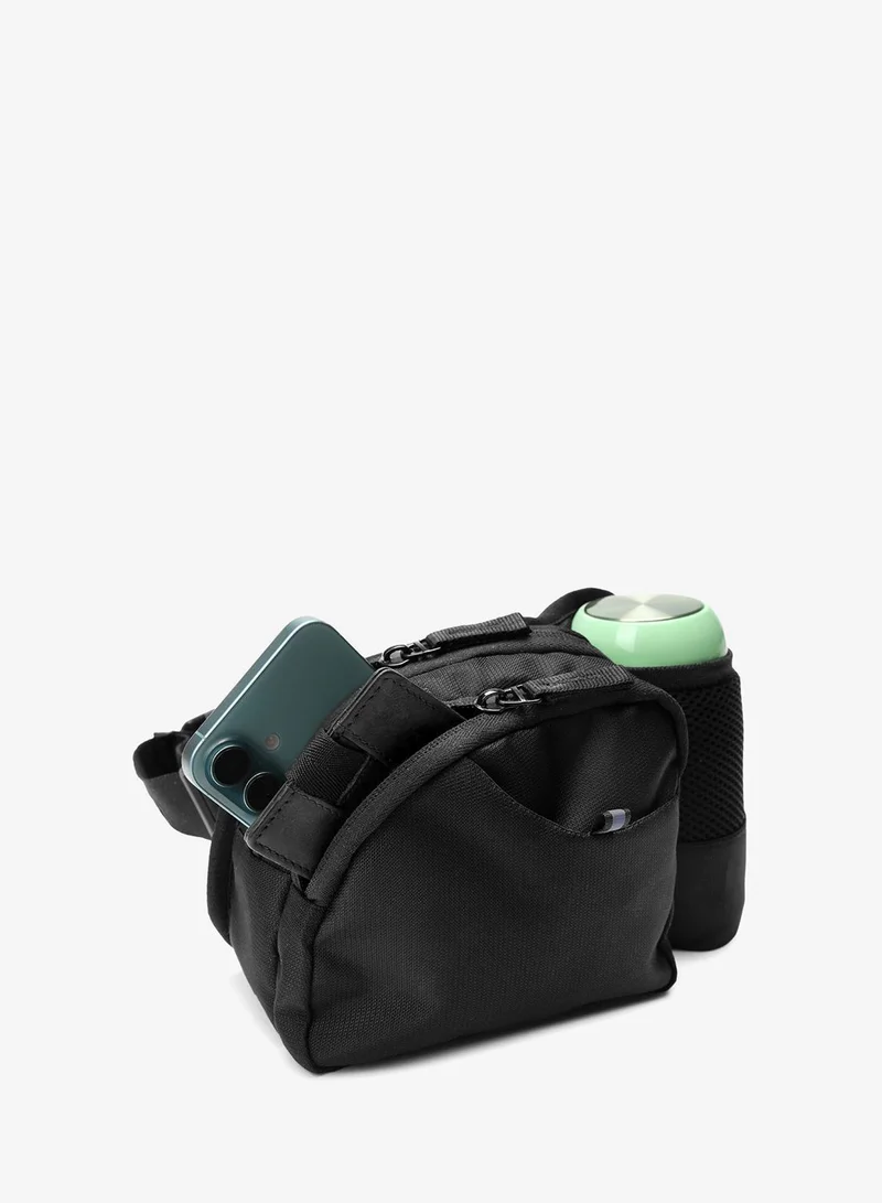 bewakoof  Unisex Black Outdoor Adventure Multi-Utility Waist Pouch  | Best Price UAE