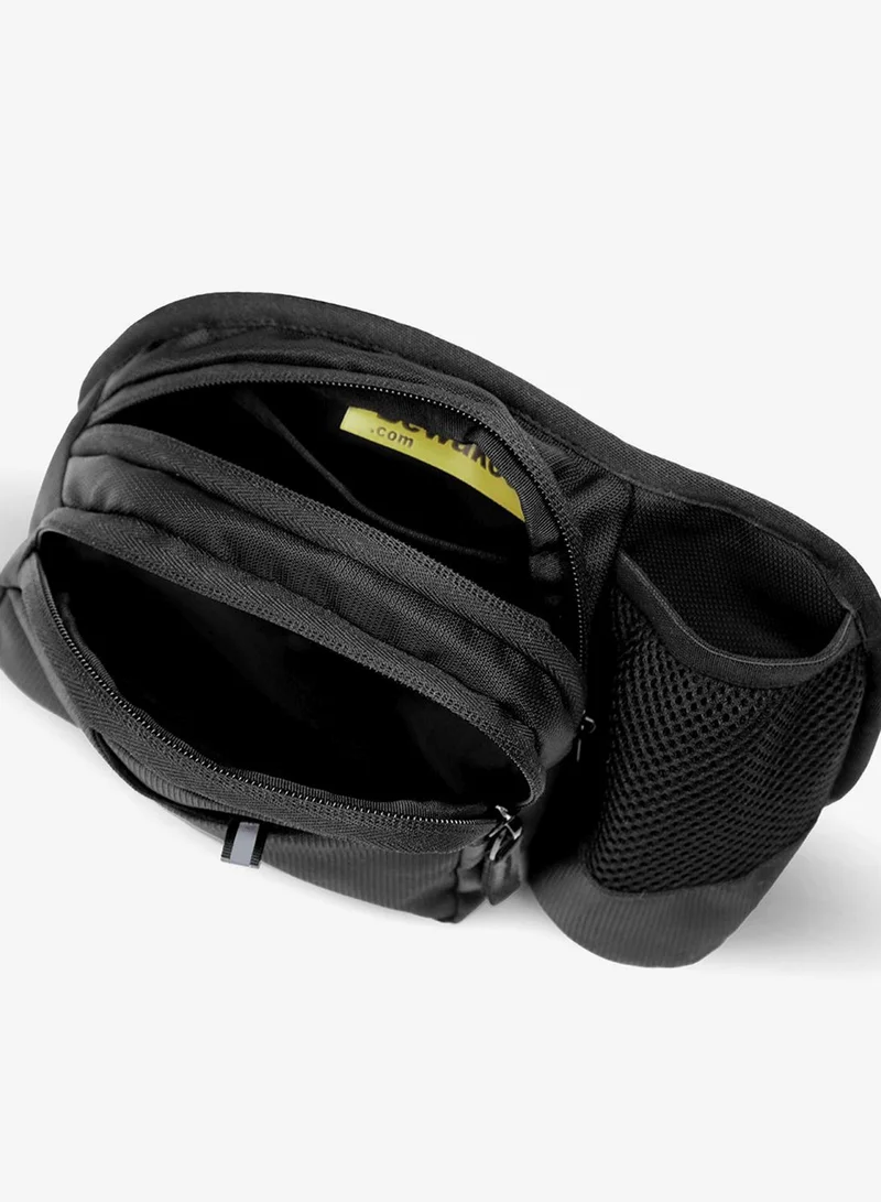 bewakoof  Unisex Black Outdoor Adventure Multi-Utility Waist Pouch  | Best Price UAE