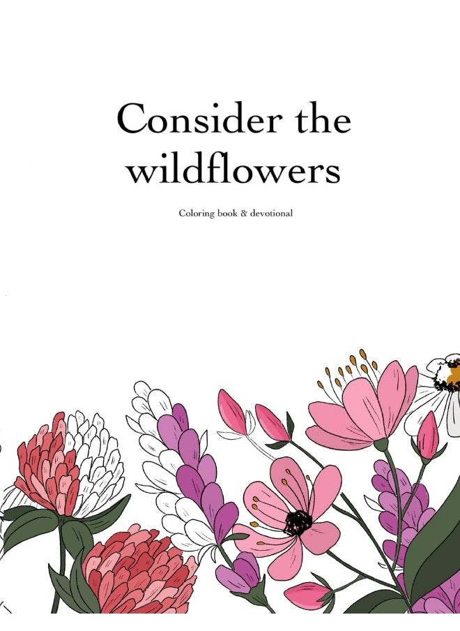 Consider the Wildflowers Coloring Book & Devotional  - Image 1