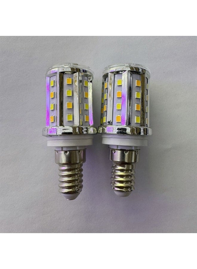 Danube Home Freesia 10 Watt - E14 LED Light Bulb For Chandeliers, Wall Lights | 3 in 1 Color Changeable Lights | Aluminum Base With Glass, Chrome Finish | 10W, AC 85-265Volt Bulb (1 Year Warranty) - Image 1