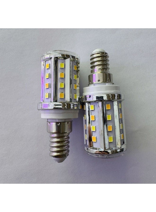 Danube Home Freesia 10 Watt - E14 LED Light Bulb For Chandeliers, Wall Lights | 3 in 1 Color Changeable Lights | Aluminum Base With Glass, Chrome Finish | 10W, AC 85-265Volt Bulb (1 Year Warranty) - Image 2