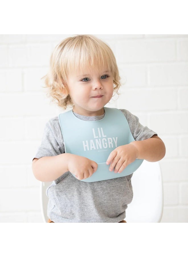 Bella Tunno Wonder Bib – Waterproof Silicone Bibs for Boys & Girls, Non-toxic & BPA Free Silicone Baby Bibs & Toddler Bibs with Adjustable Neck, Easy to Clean (Lil Hangry) - Image 2