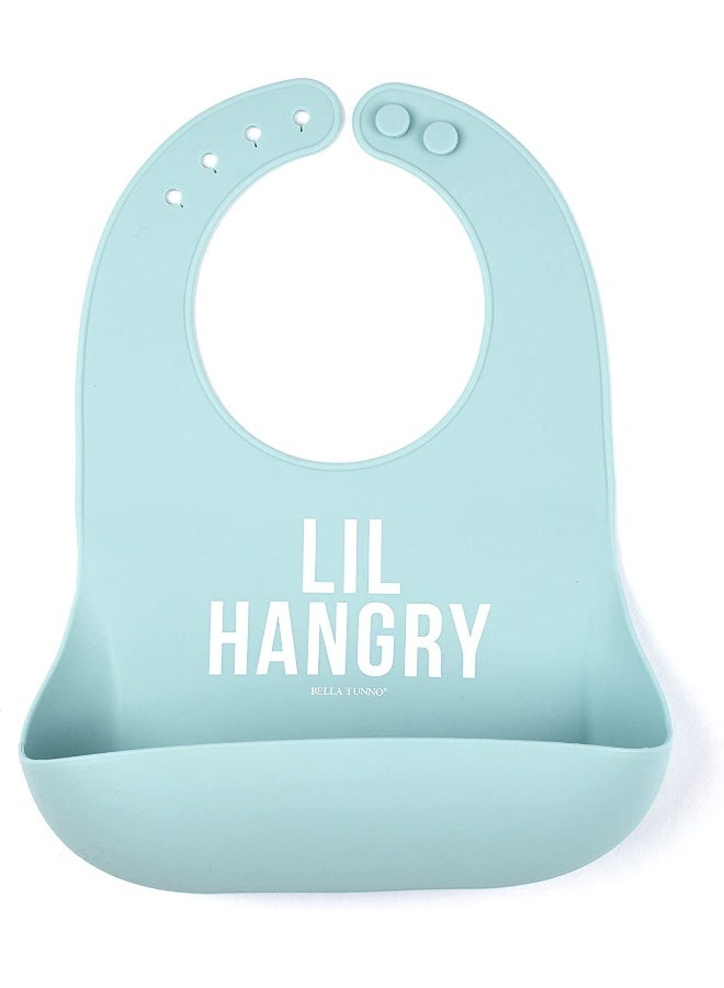 Bella Tunno Wonder Bib – Waterproof Silicone Bibs for Boys & Girls, Non-toxic & BPA Free Silicone Baby Bibs & Toddler Bibs with Adjustable Neck, Easy to Clean (Lil Hangry) - Image 1