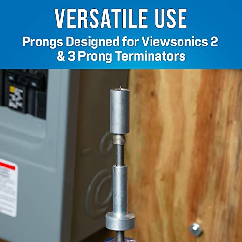 Jonard Tools Jonard TT-7V Pronged Terminator Tool with 4" Shaft, 8" Length - Image 2
