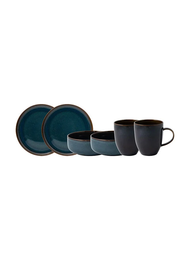 Villeroy & Boch 6-Piece Crafted Denim Breakfast Sets