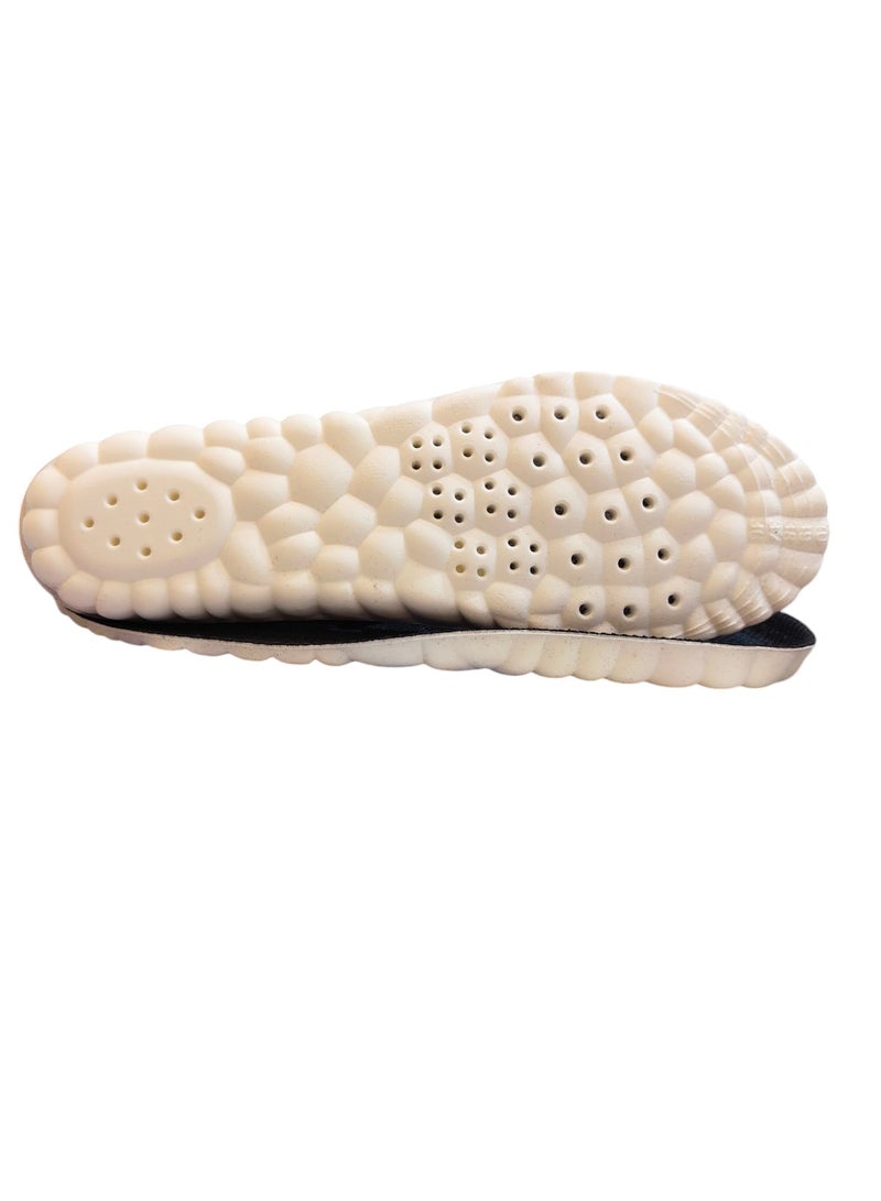 Honeycomb Design breathable shock-absorbing insole free size, free cut full pad black memory form soft insole  - Image 3