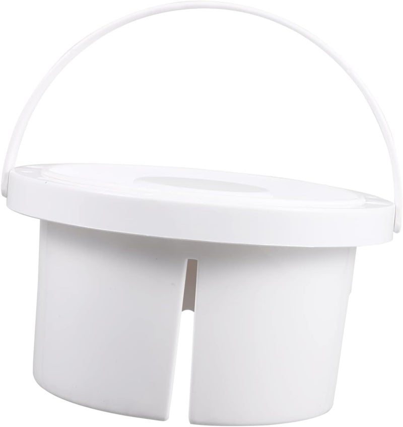 Pen Bucket White Brush Holder Paint Cups Brush Washing Basin Tub Washer for Cleaning Watercolor Tempera Gouache and Oils - Image 1