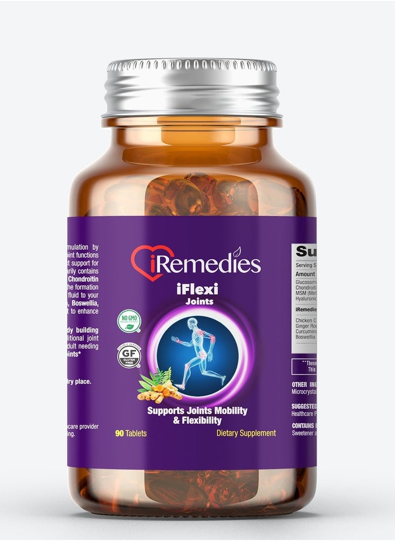 iRemedies - iFlexi Joints – 90 tablets – gluten free - Image 1