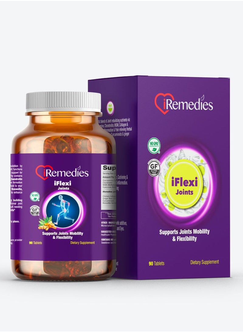 iRemedies - iFlexi Joints – 90 tablets – gluten free - Image 1