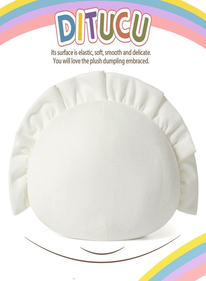 Ditucu Cute Dumpling Plush Pillow Funny Food Soup Stuffed Animal Plushies Toys Soft Hugging Gifts for Kids White 8 inch - Image 5