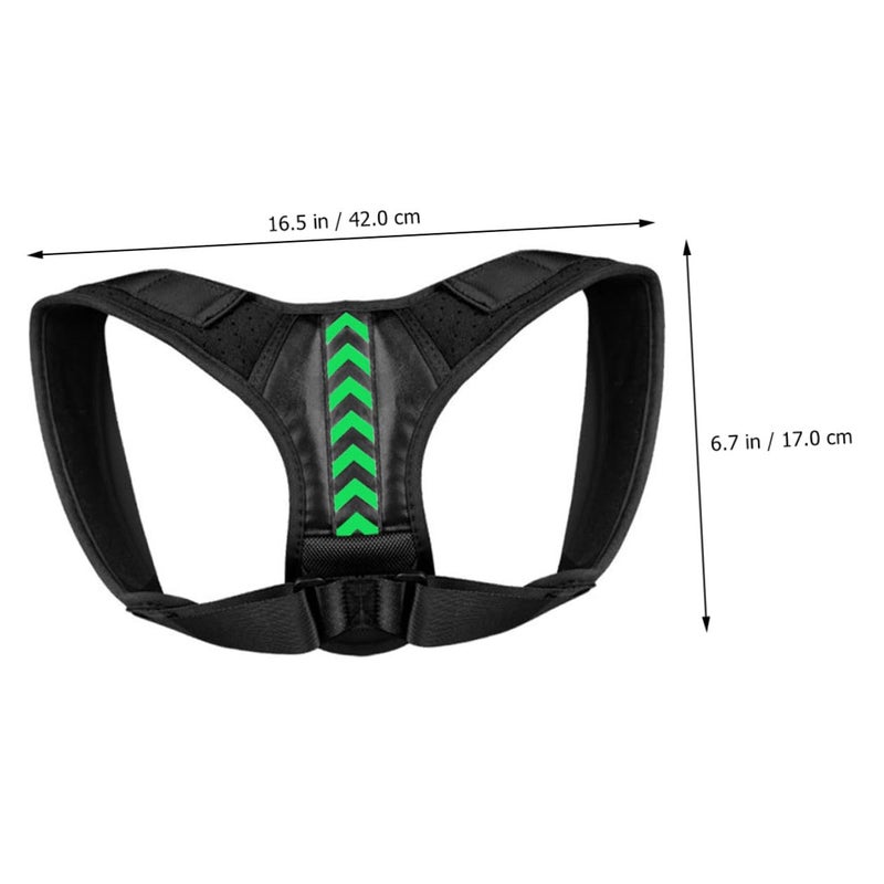 Adjustable Posture Corrector Belt For Back Support Hunchback Relief Black - Image 3