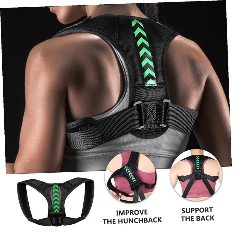 Adjustable Posture Corrector Belt For Back Support Hunchback Relief Black - Image 4