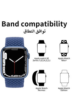 INFOSUN INFOSUN Braided Women Men Replacement Bands Stretchable Elastic Sport Wristband Strap Compatible With Apple Watch SE 38/40/41mm iWatch Series 7/6/5/4/3/2/1  - Image 2