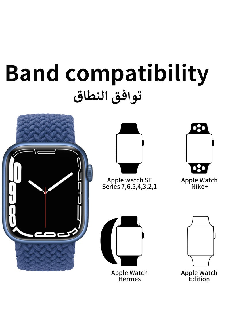 انفوسن مضفر النساء الرجال استبدال العصابات مطاط مرونة الرياضة معصمه حزام متوافق مع أبل ووتش INFOSUN - Image 2