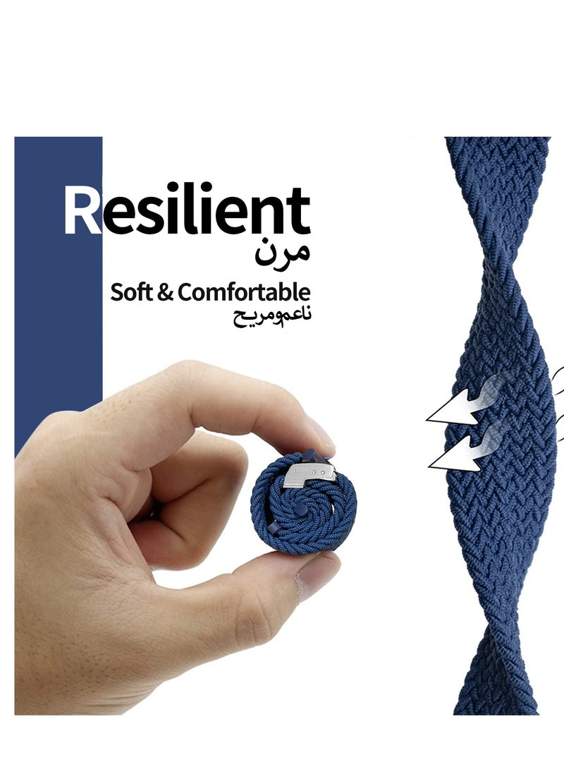 انفوسن مضفر النساء الرجال استبدال العصابات مطاط مرونة الرياضة معصمه حزام متوافق مع أبل ووتش INFOSUN - Image 3