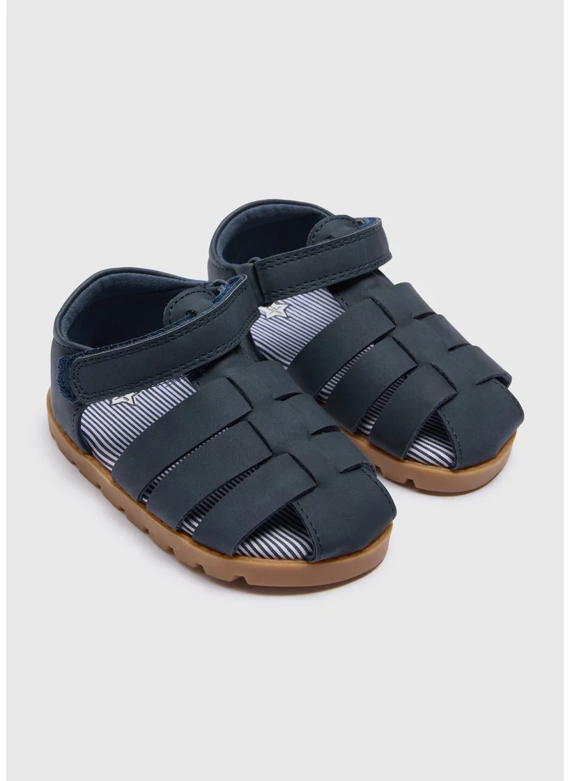 Matalan Boys Navy Caged Sandals