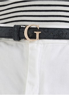 GUESS Logo Detailed None Allocated Hole  Belt  - Image 4