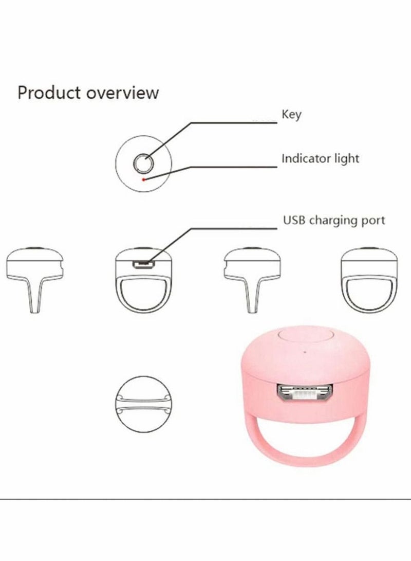 KASTWAVE Bluetooth Fingertip Video Controller Clicker Page Turner, Applied for YouTube, for TikTok Video Likes Page Turning Remote, Compatible for Android, for Phone iPhone, for IPad, for Tablets (Pink)  - Image 4