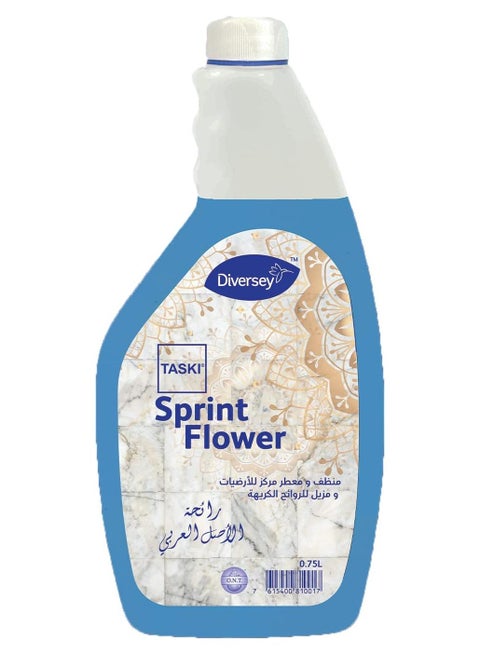 Concentrated sanctuary floor freshener and cleaner - Tasky Sprint Flower - with the scent of Arabic origin, 750 ml