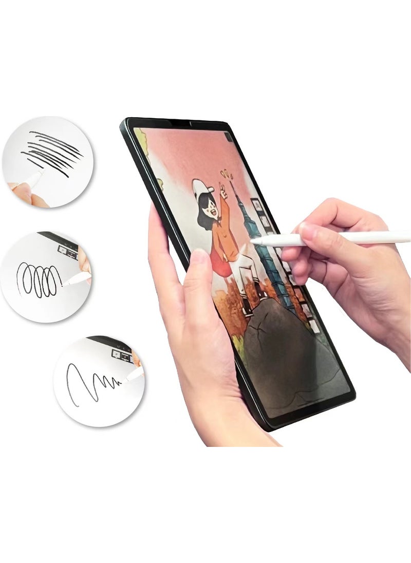Nezih Case - Samsung Galaxy Tab S9 Fe Plus Compatible Paper Feel Matte Paper-Like Screen Protector - Image 1